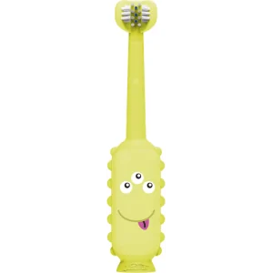 Periuță de dinti tripla curatare, pentru copii 1-4 ani, galbena