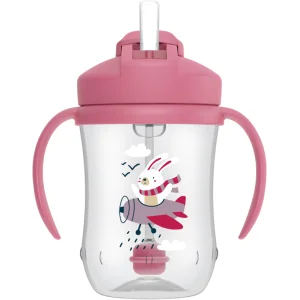 Prima canita cu pai a bebelusului 270 ml. 6 luni+